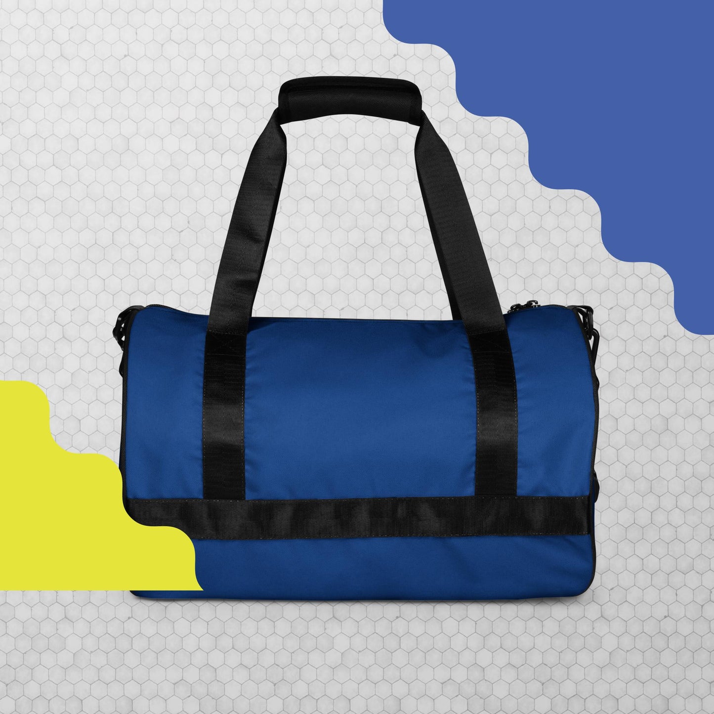 Blue print gym bag