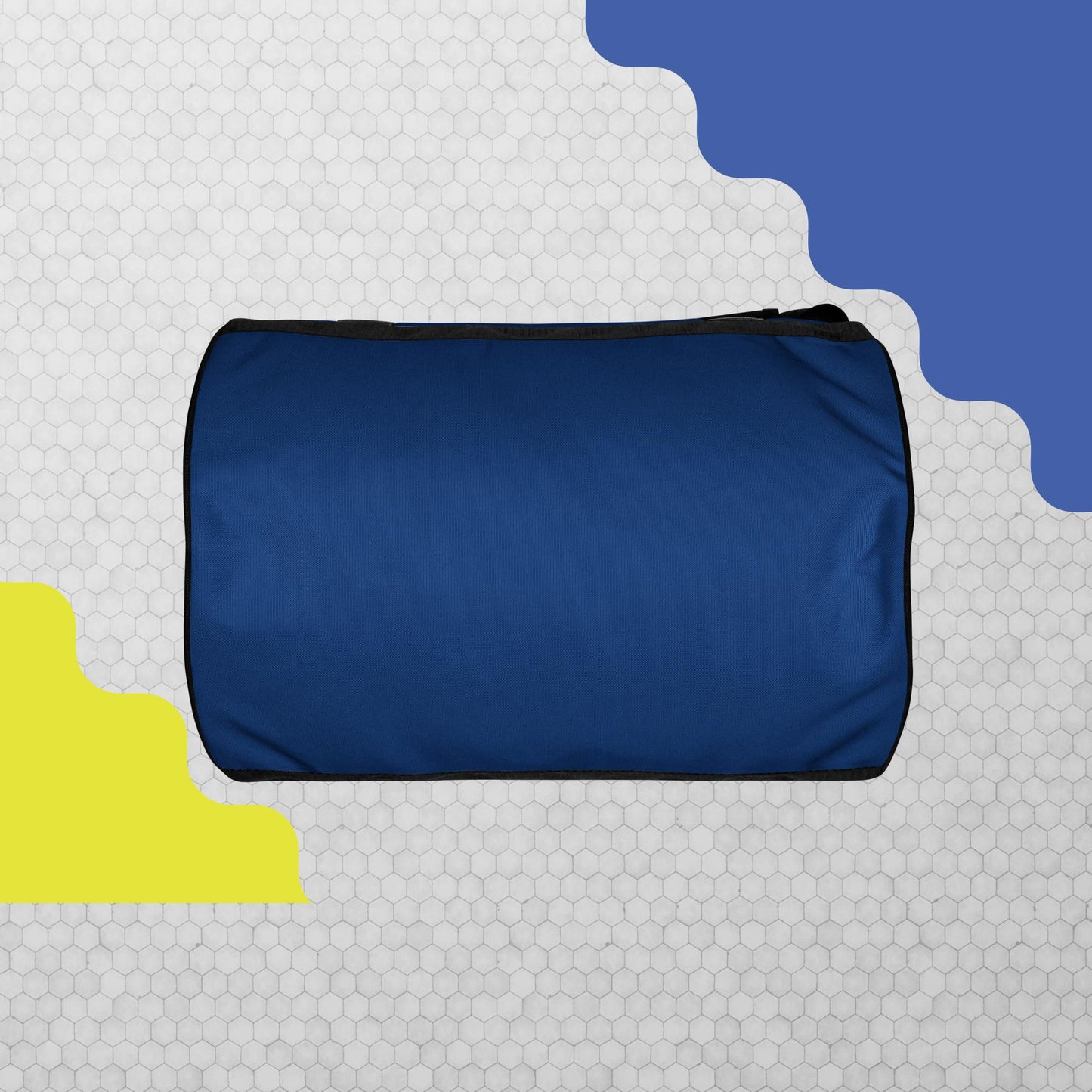 Blue print gym bag