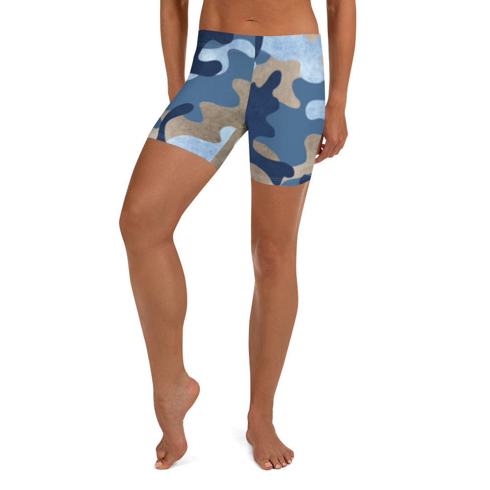 Blue Camo Shorts