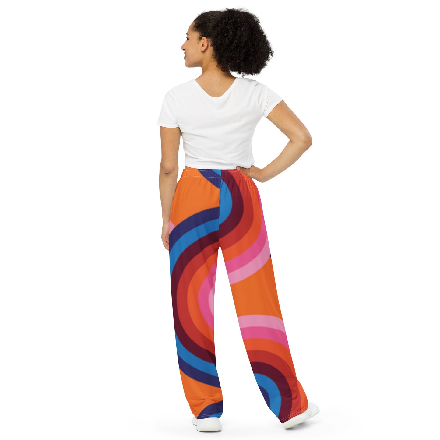 Bright unisex wide-leg pants