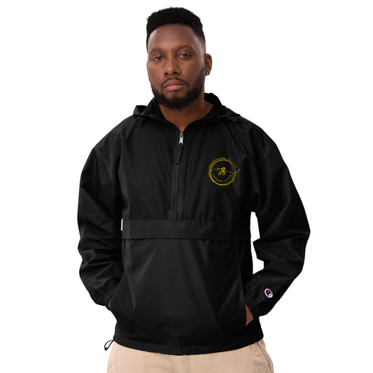 Freeman Black Embroidered Champion Packable Jacket