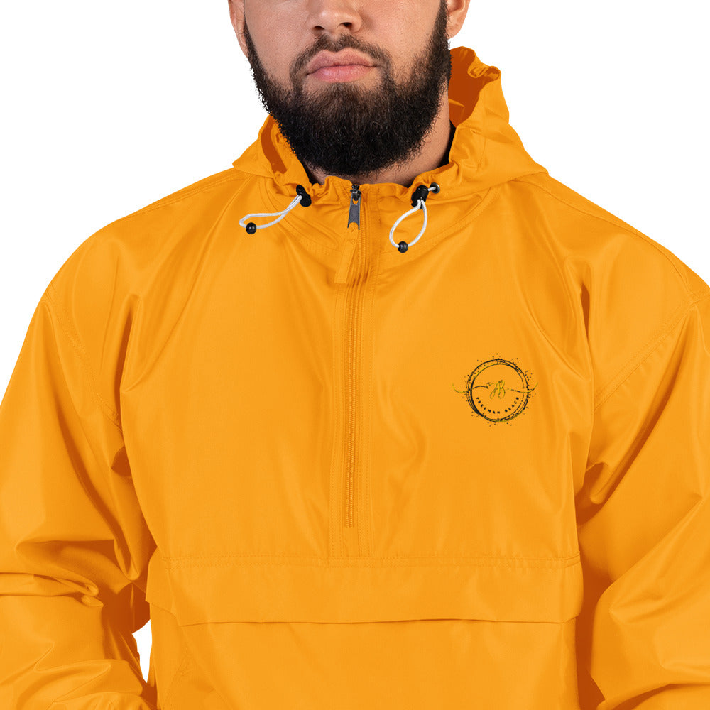 Freeman Black Embroidered Champion Packable Jacket