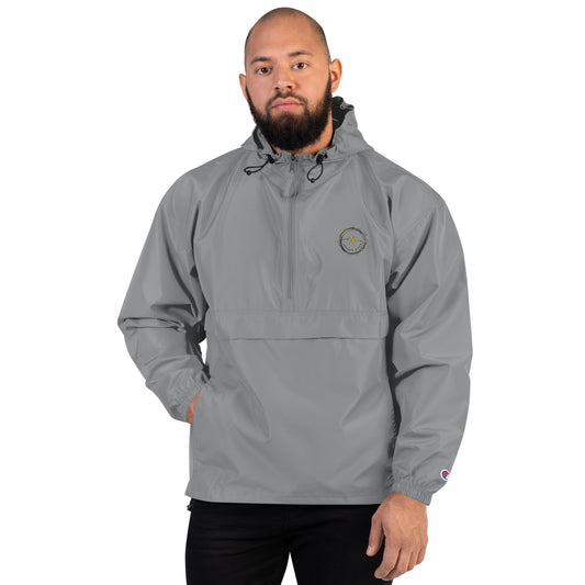 Freeman Black Embroidered Champion Packable Jacket