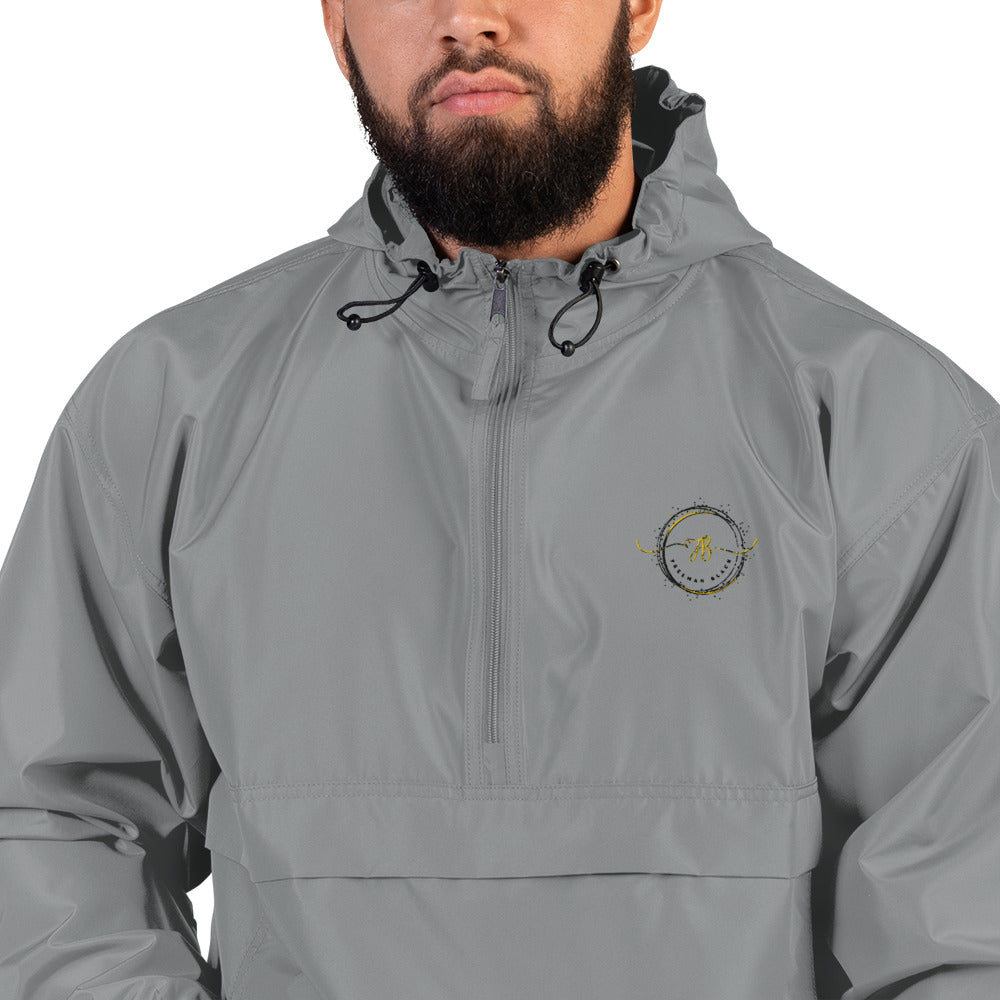 Freeman Black Embroidered Champion Packable Jacket