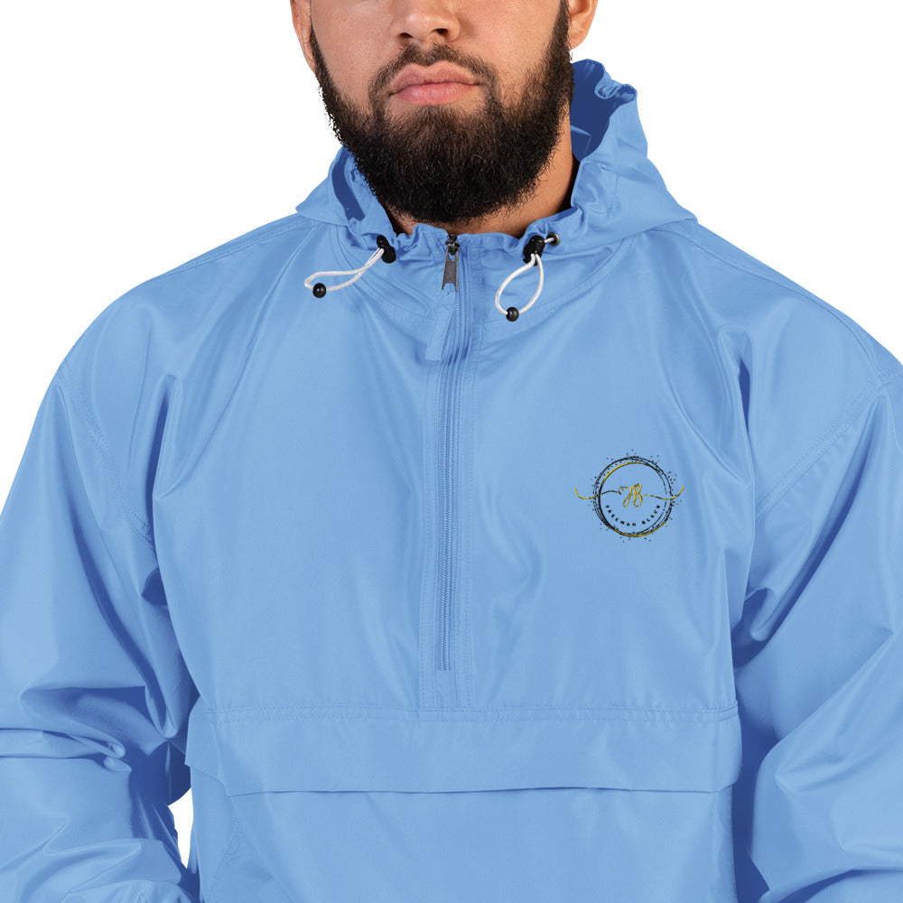 Freeman Black Embroidered Champion Packable Jacket