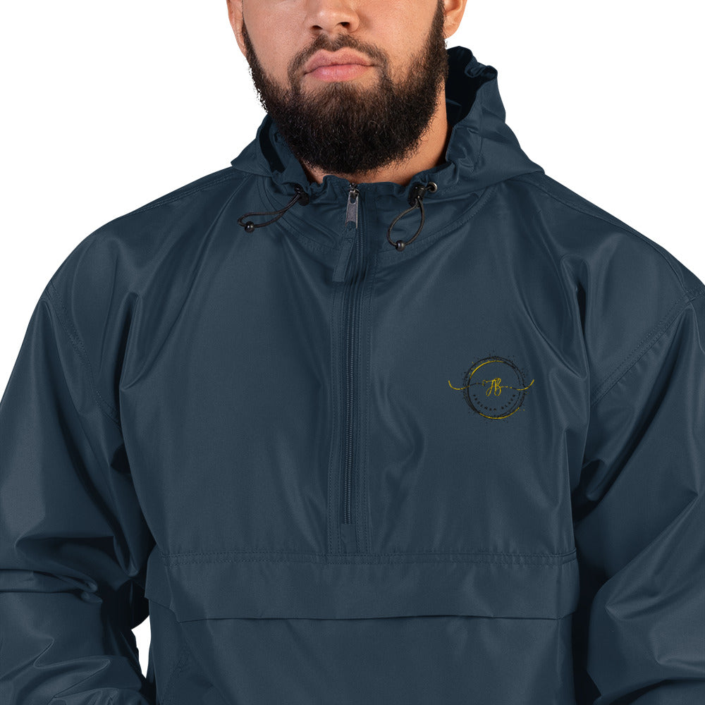 Freeman Black Embroidered Champion Packable Jacket