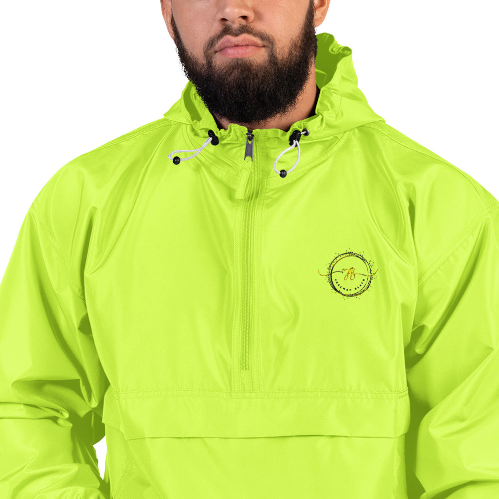 Freeman Black Embroidered Champion Packable Jacket