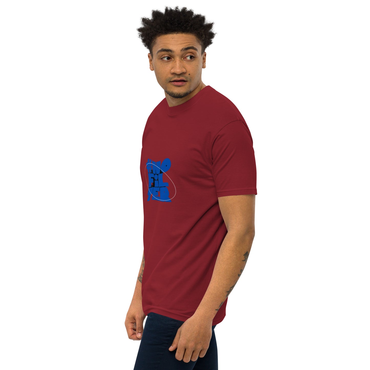 NO FILTER (blue) Men’s premium heavyweight tee