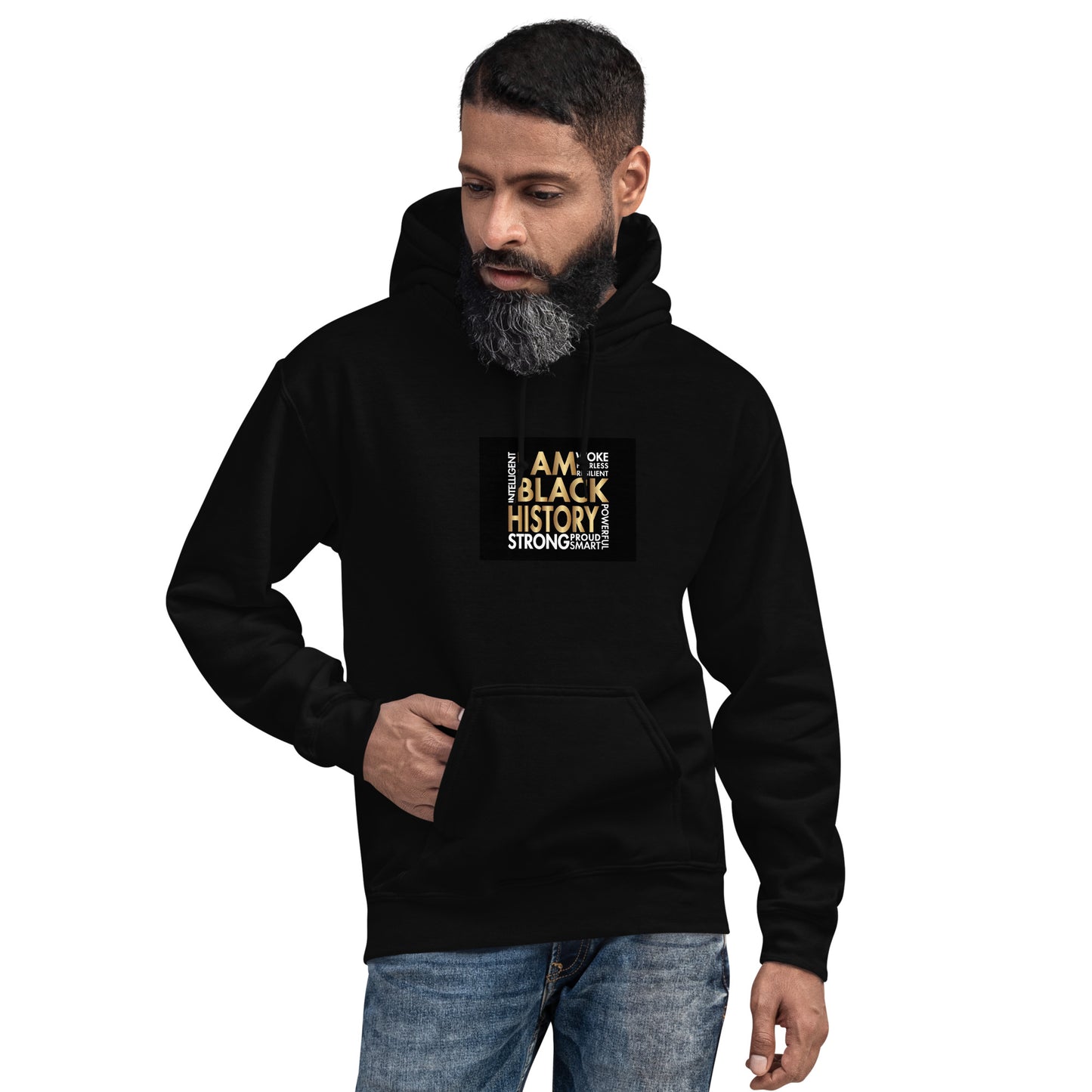 I Am Black History Gold Unisex Hoodie