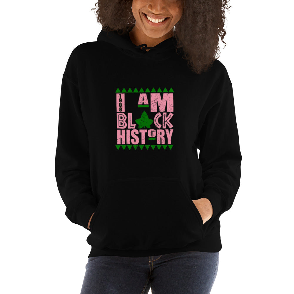 I Am Black History (pink) Unisex Hoodie