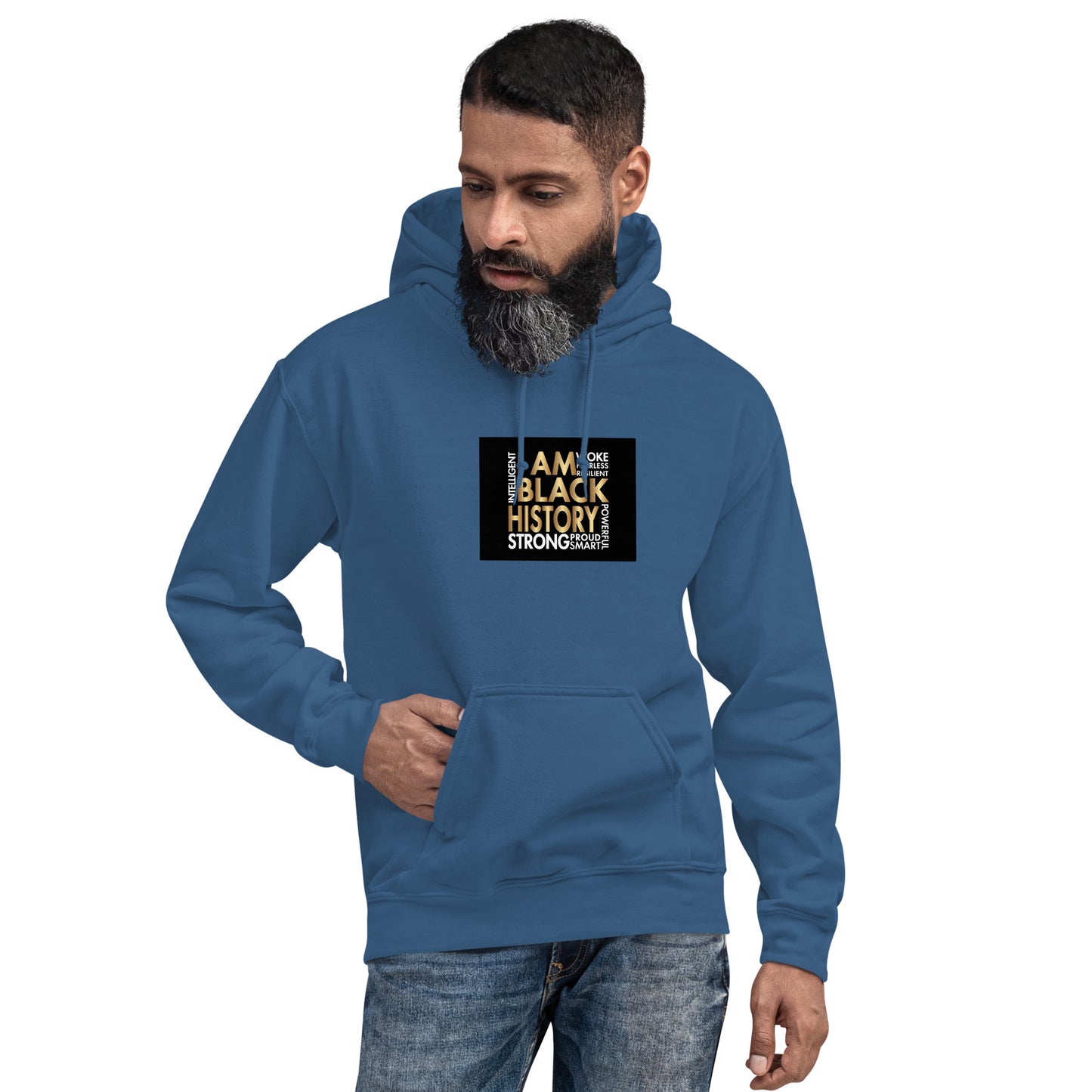 I Am Black History Gold Unisex Hoodie