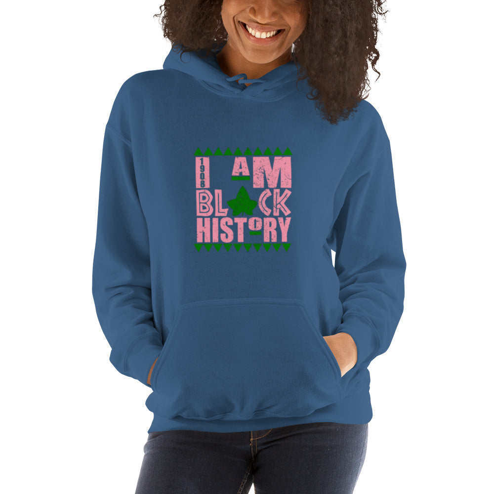 I Am Black History (pink) Unisex Hoodie