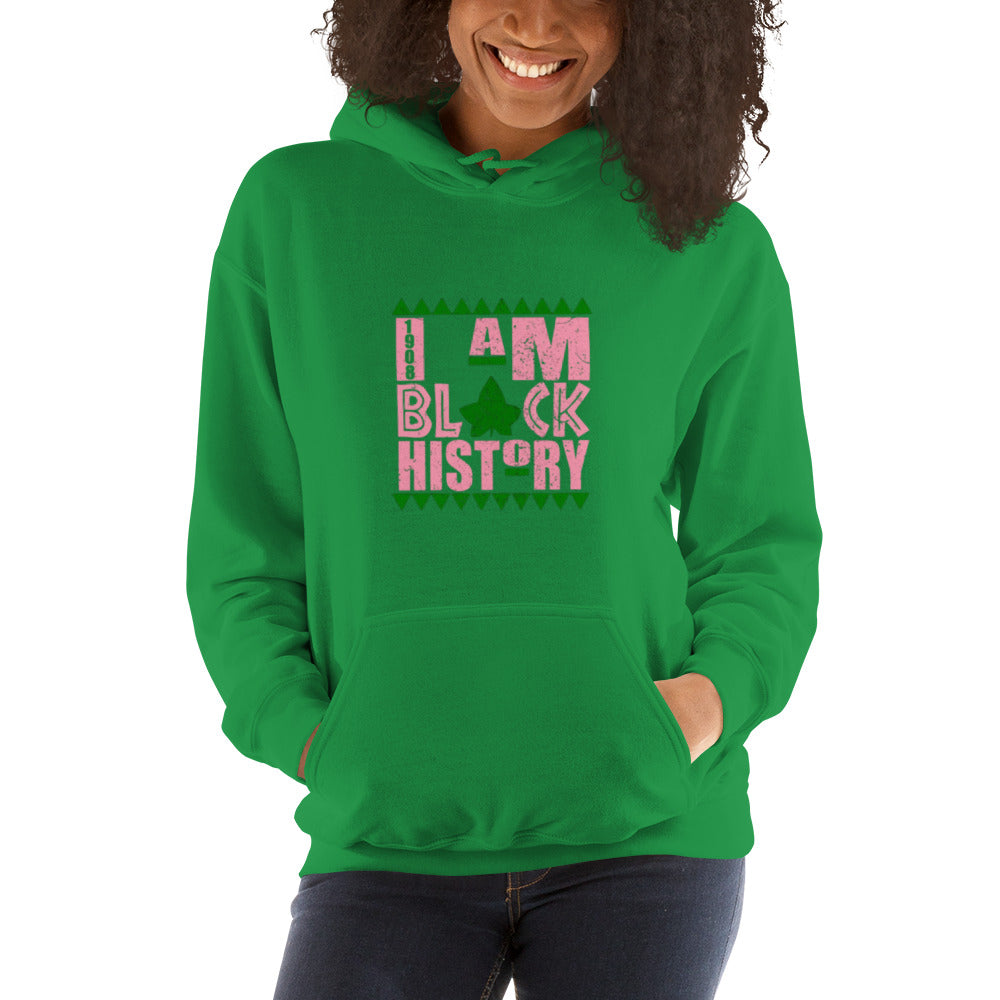 I Am Black History (pink) Unisex Hoodie