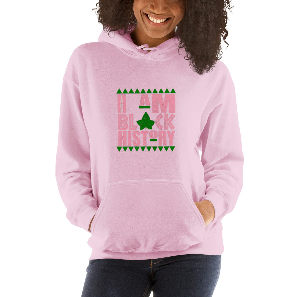 I Am Black History (pink) Unisex Hoodie