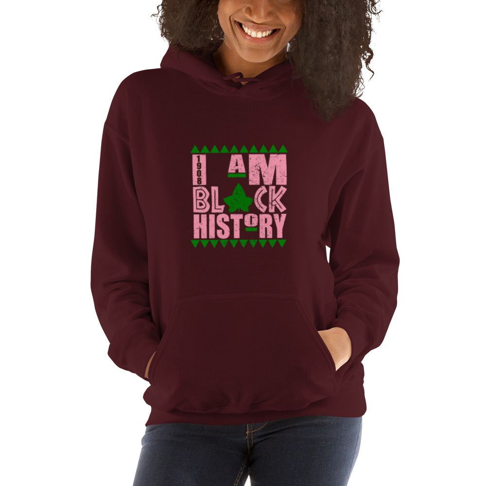 I Am Black History (pink) Unisex Hoodie