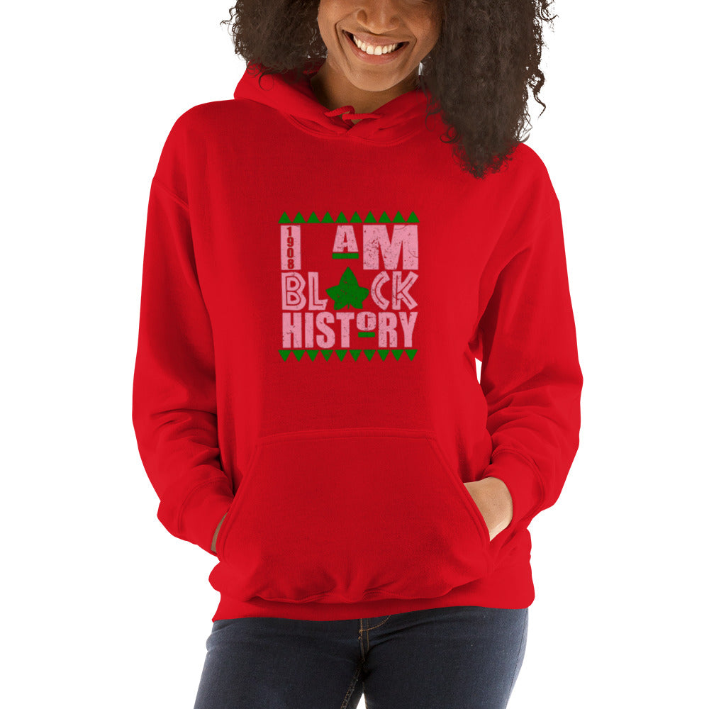 I Am Black History (pink) Unisex Hoodie