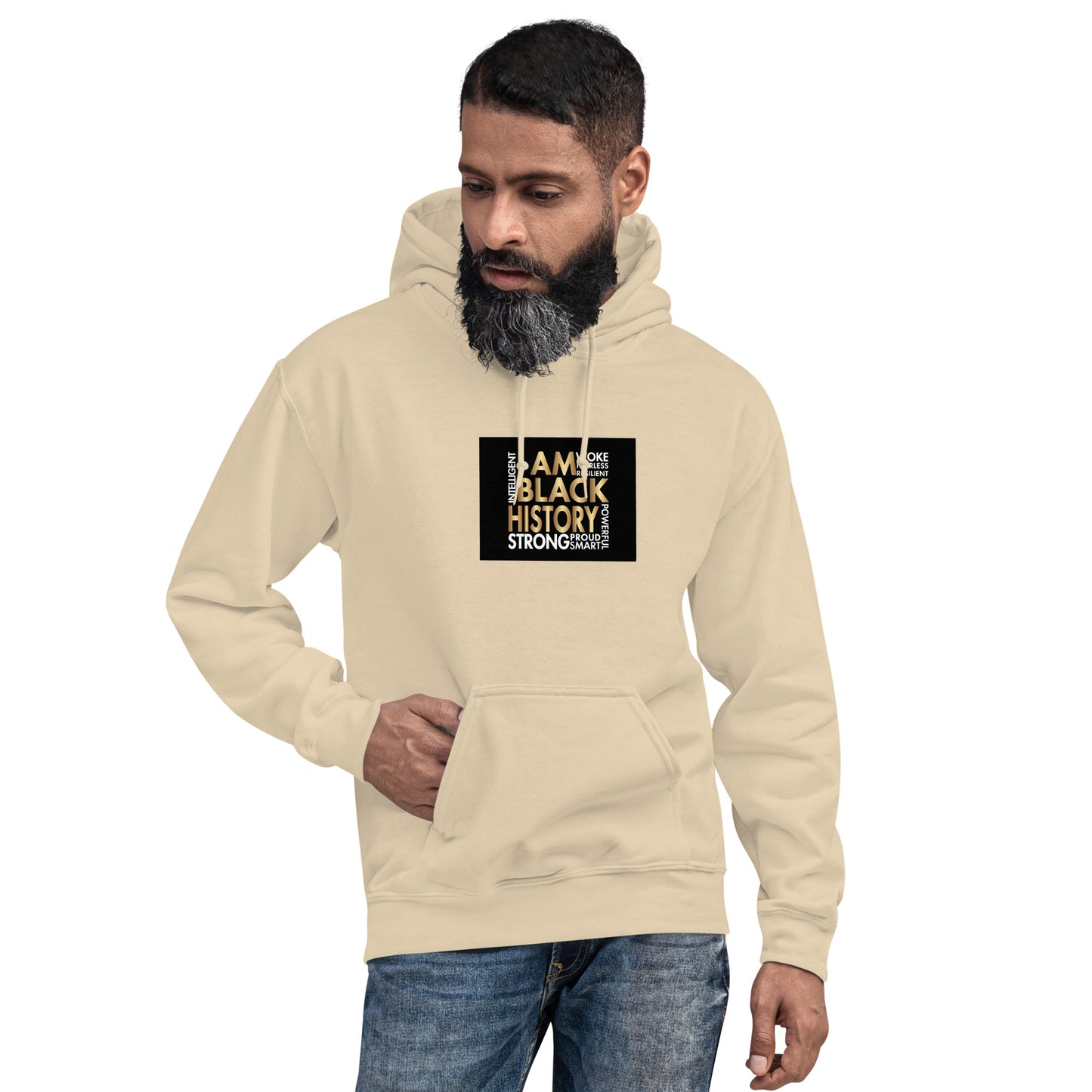 I Am Black History Gold Unisex Hoodie