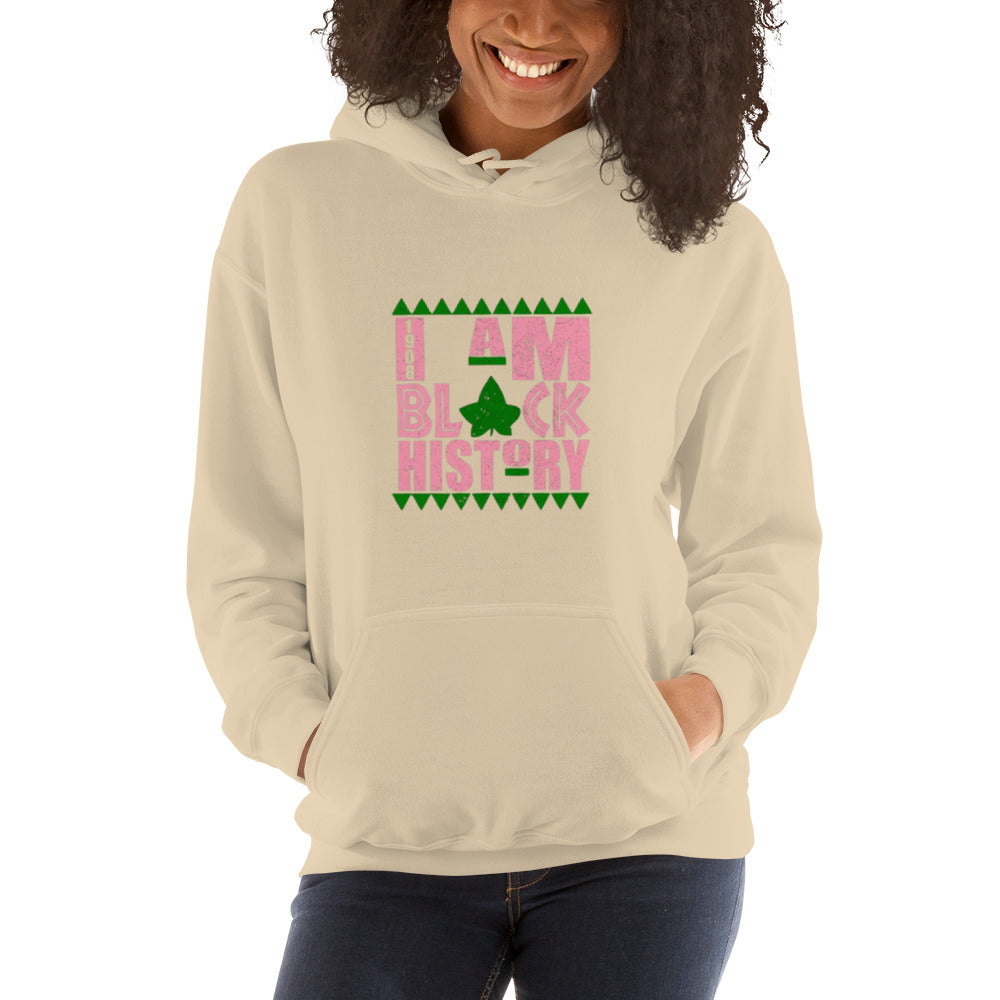 I Am Black History (pink) Unisex Hoodie