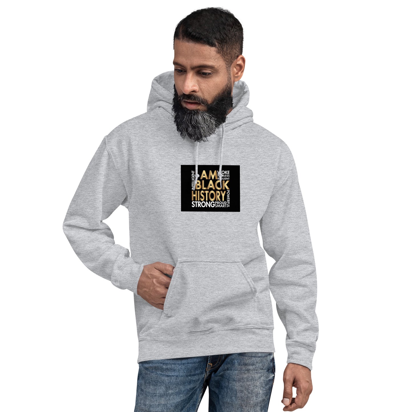 I Am Black History Gold Unisex Hoodie