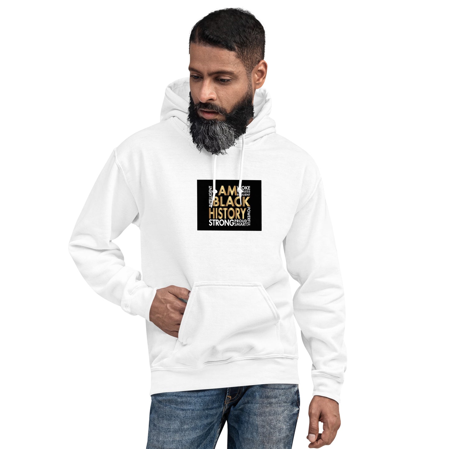 I Am Black History Gold Unisex Hoodie