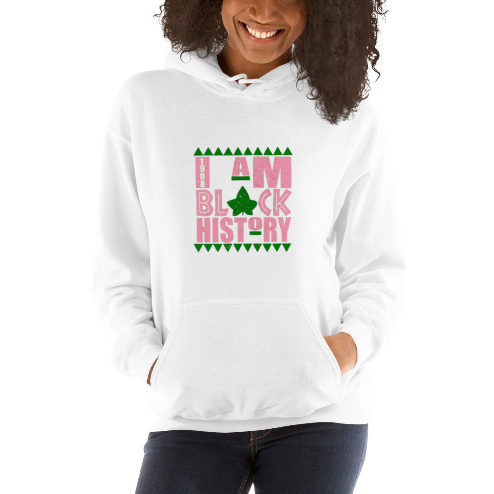 I Am Black History (pink) Unisex Hoodie