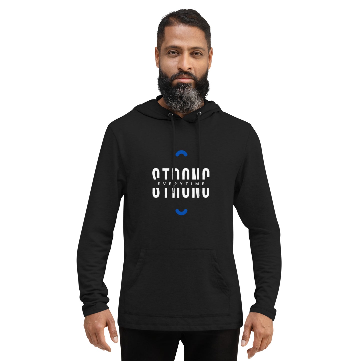 STRONG (blu) Unisex Lightweight Hoodie