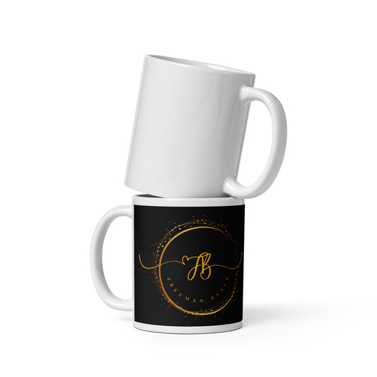 Freeman Black glossy mug